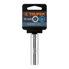 DADO LARGO DE 10 MM, 6 PUNTAS , CUADRO 3/8'', TRUPER 13770 *