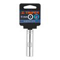 DADO LARGO DE 11 MM, 6 PUNTAS, CUADRO 3/8'', TRUPER 13771 P