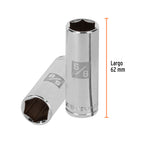 DADO LARGO DE 5/8'', 6 PUNTAS, CUADRO 3/8'', TRUPER 13716 P