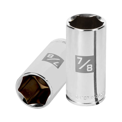DADO LARGO DE 7/8", 6 PUNTAS, CUADRO 3/8", TRUPER 13720 *