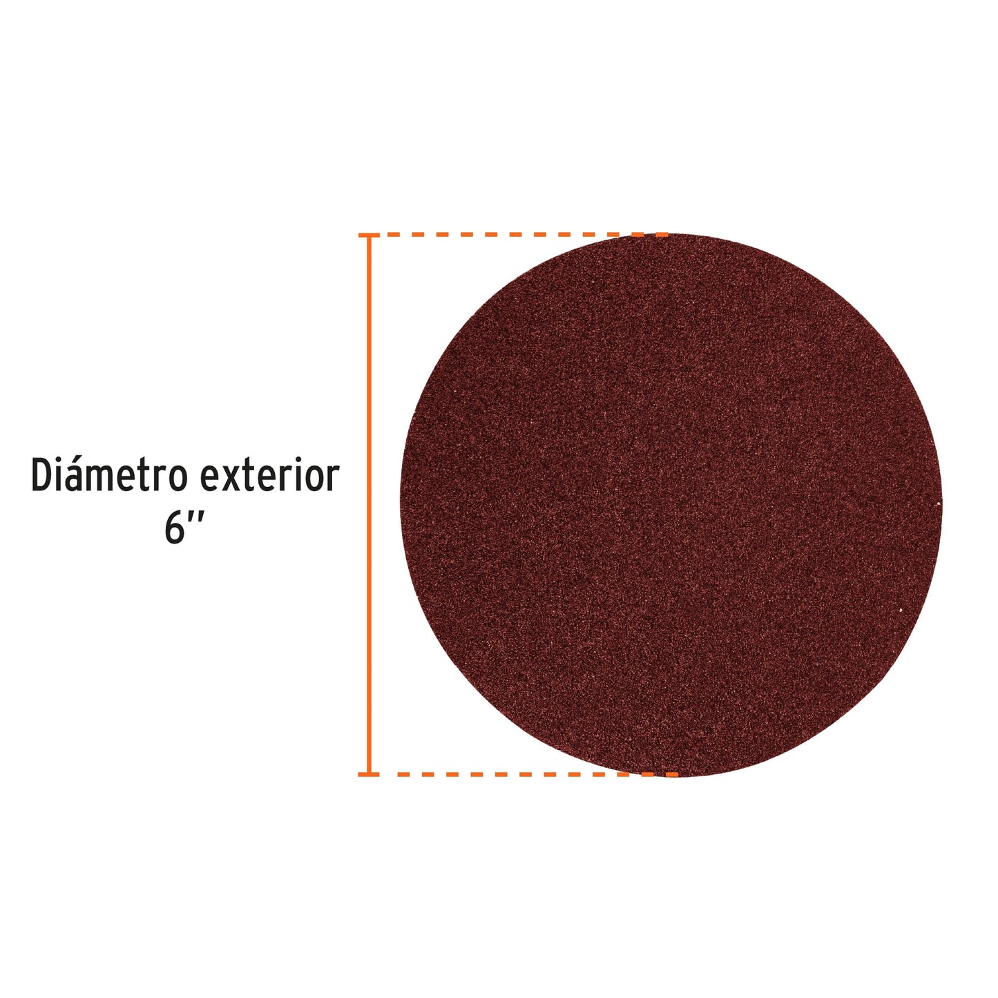 PAQUETE CON 3 DISCOS DE LIJA 6" GRANO 80, PARA PUL-4X6T 16164 *