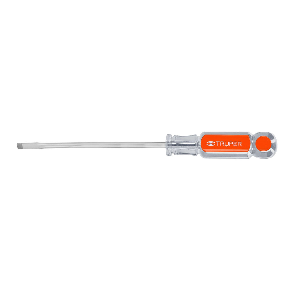 DESARMADOR CABINET 3/16'' X 5'' MANGO DE ACETATO, TRUPER 14035 P