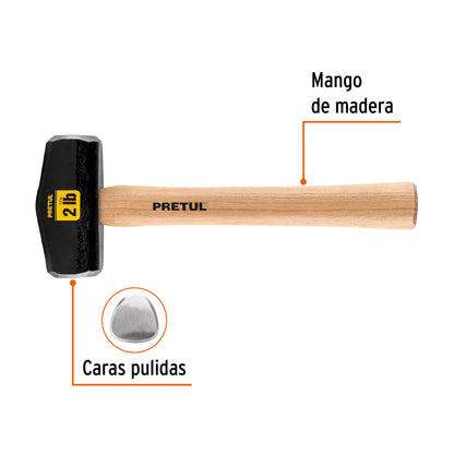 MARRO TIPO NEVADA 2LBS. MANGO 10-3/4'', PRETUL 22215 *