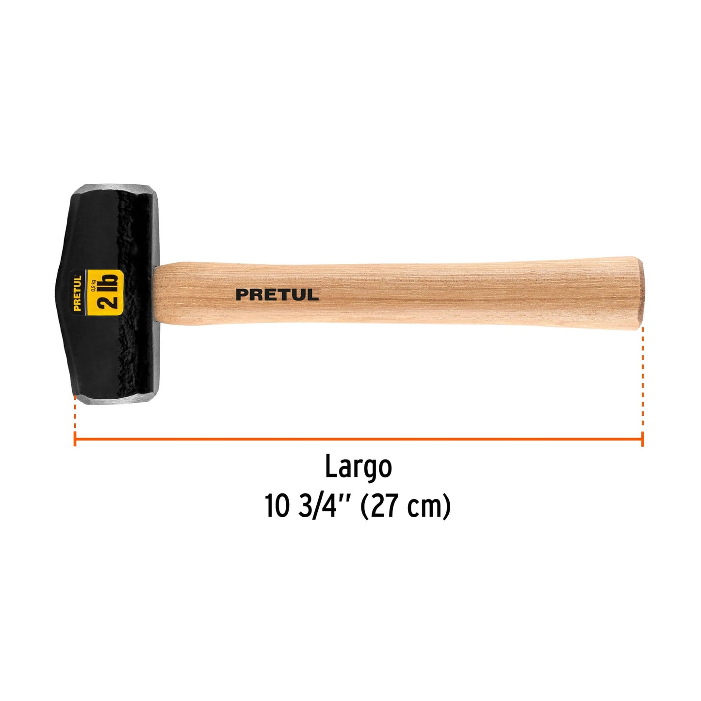 MARRO TIPO NEVADA 2LBS. MANGO 10-3/4'', PRETUL 22215 *