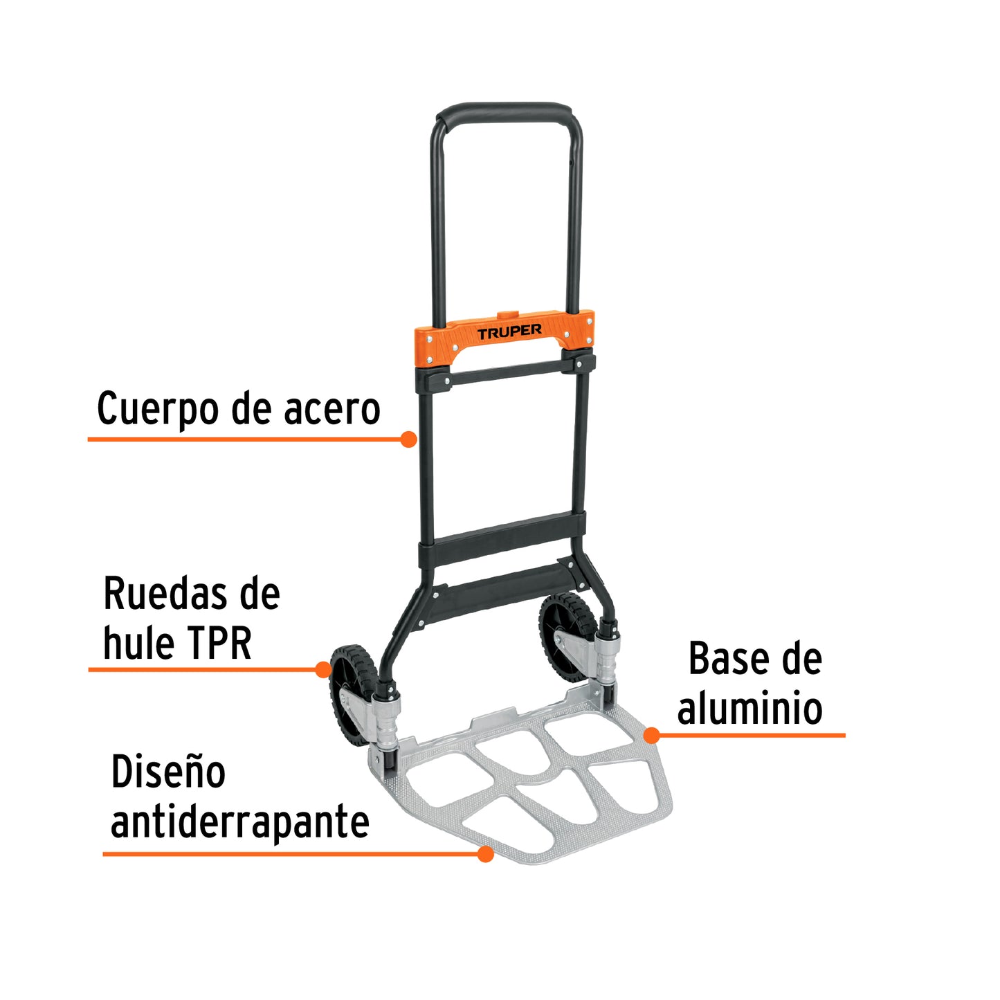 DIABLO DE CARGA, PLEGABLE, 120 KG, TRUPER 103198 *