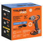 DESTORNILLADOR IMPACTO INALAMBRICO 1/4'', 20 V TRUPER PRO 103253 *
