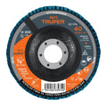 DISCO 4-1/2'' LAMINADO GRANO 40 CENTRO 7/8'', TRUPER 11673 P