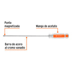 DESARMADOR DE CRUZ 1/8'' X 6'' MANGO DE ACETATO, TRUPER 14056 P