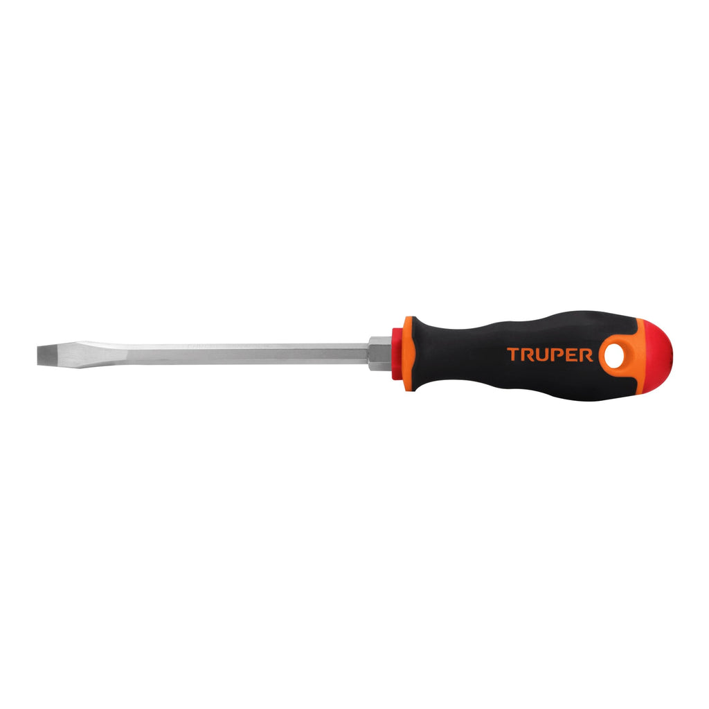 DESARMADOR PLANO 5/16'' X 6'' MANGO COMFORT GRIP, TRUPER *