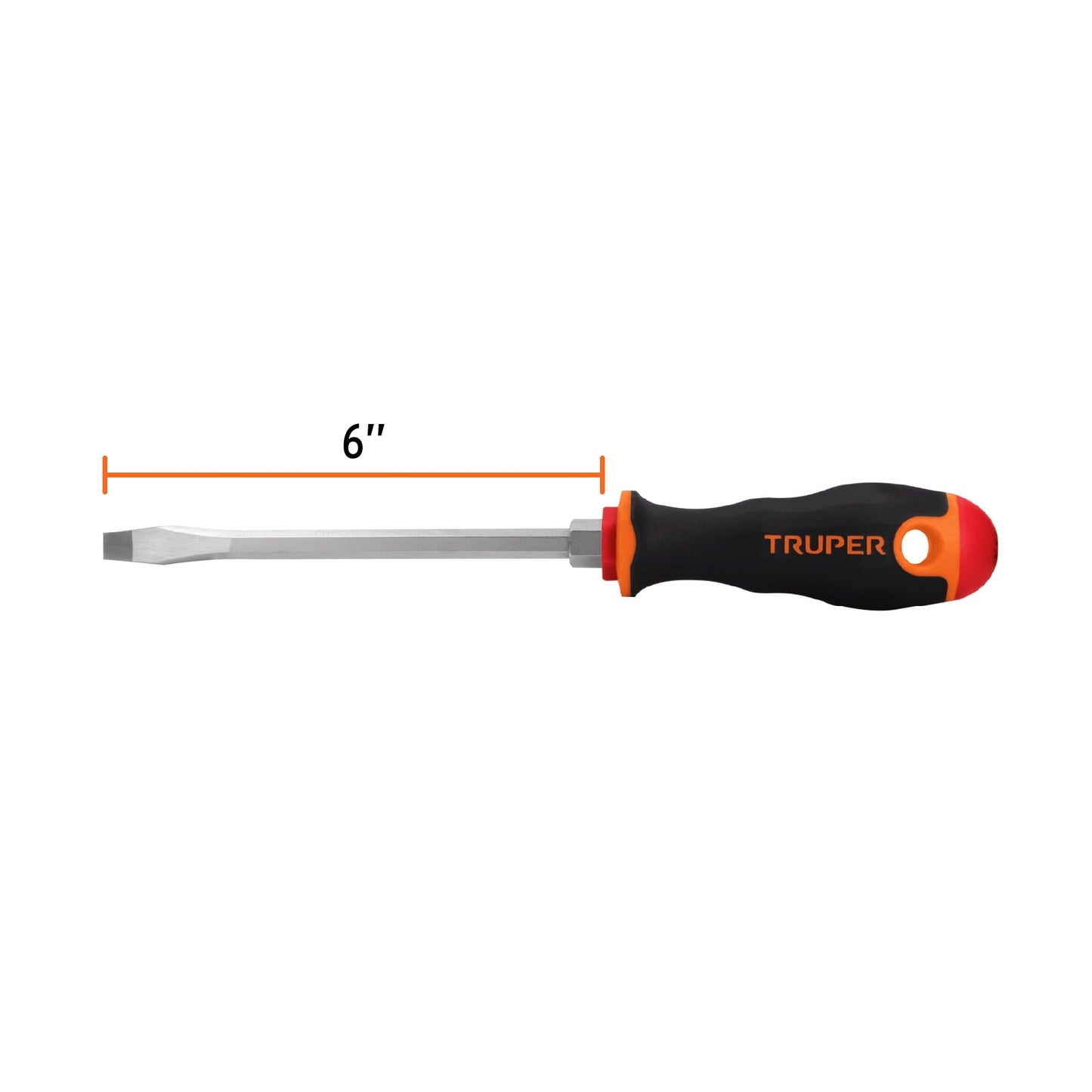DESARMADOR PLANO 5/16'' X 6'' MANGO COMFORT GRIP, TRUPER *