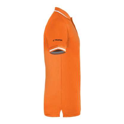 Playera polo performance para hombre, naranja, G, TRUPER