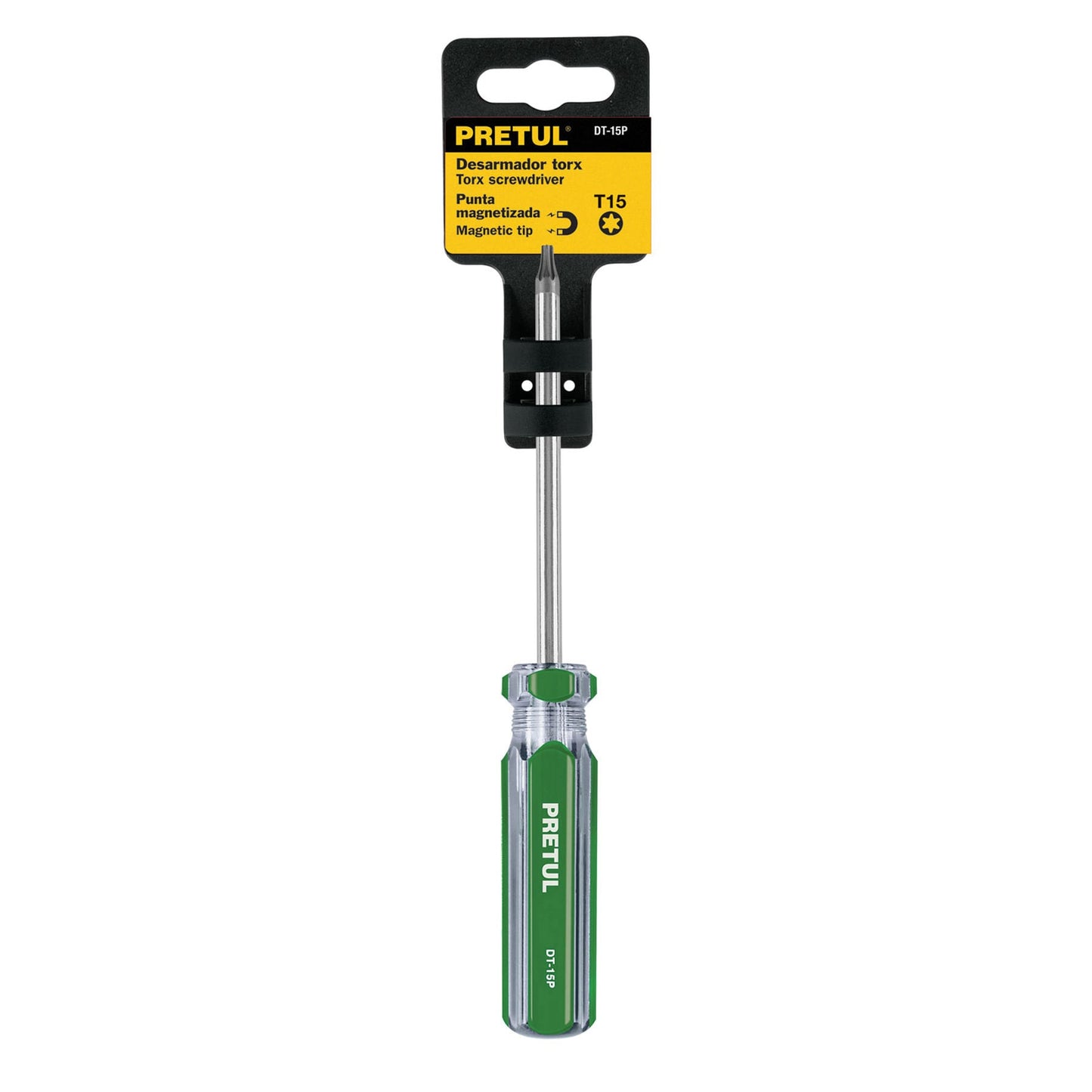 DESARMADOR PUNTA TORX T 15 MANGO DE PVC, PRETUL 29983  P
