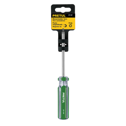 DESARMADOR PUNTA TORX T 15 MANGO DE PVC, PRETUL 29983  P