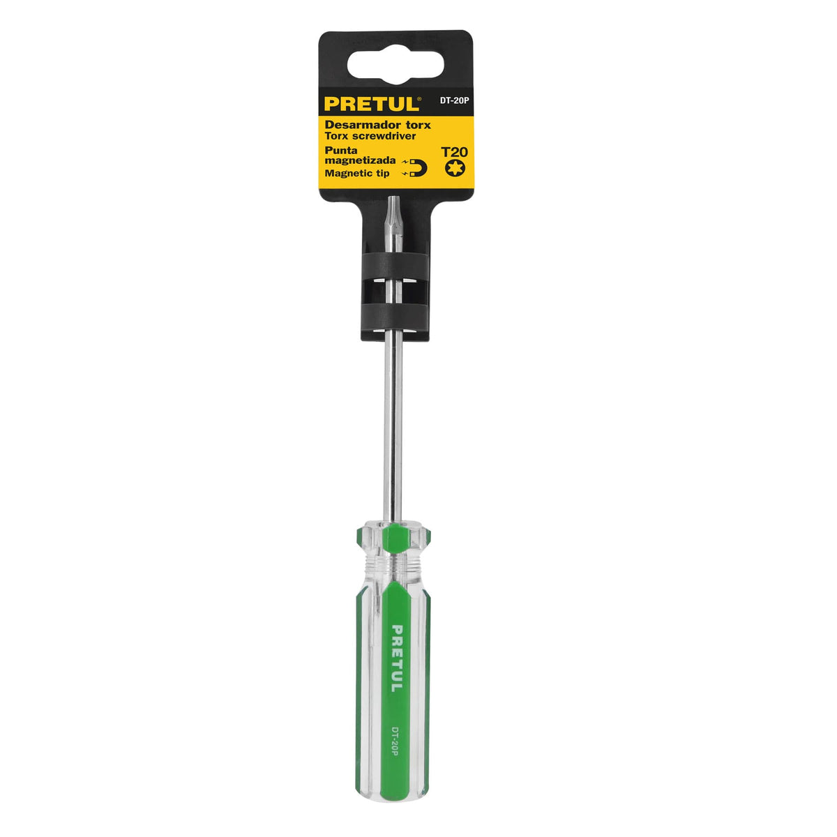 DESARMADOR PUNTA TORX T 20 MANGO DE PVC, PRETU 29984 *