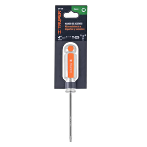 DESARMADOR PUNTA TORX T 25 MANGO DE ACETATO, TRUPER 15104 P