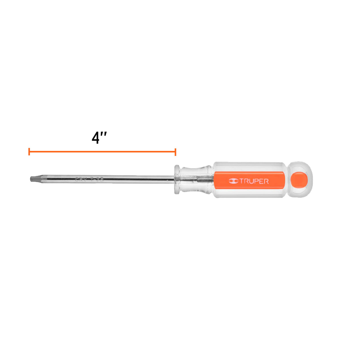DESARMADOR PUNTA TORX T 25 MANGO DE ACETATO, TRUPER 15104 P