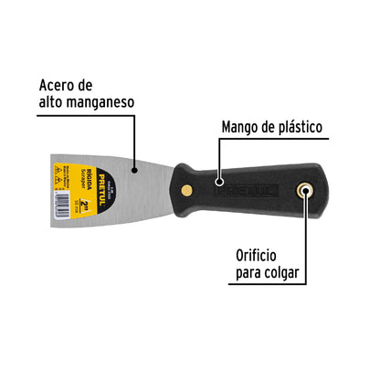 ESPÁTULA 2', RÍGIDA, PRETUL 21522 *
