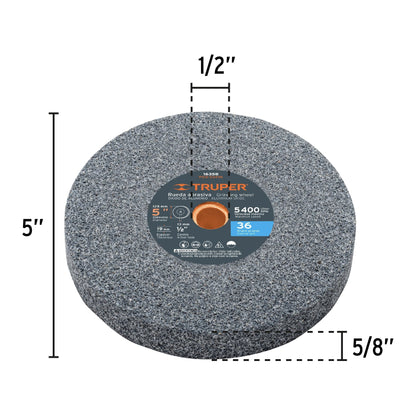 ESMERIL DE BANCO DE 5" DE 1/6 HP (120 W), PRETUL 29994 *