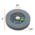 ESMERIL DE BANCO DE 6" DE 1/2 HP (370 W), TRUPER 12785 *
