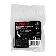 Cargar imagen en el visor de la galería, BOLSA CON 24 ESCUADRAS ESQUINERAS 1&#39;&#39; X 1&#39;&#39;, FIERO 41030 *
