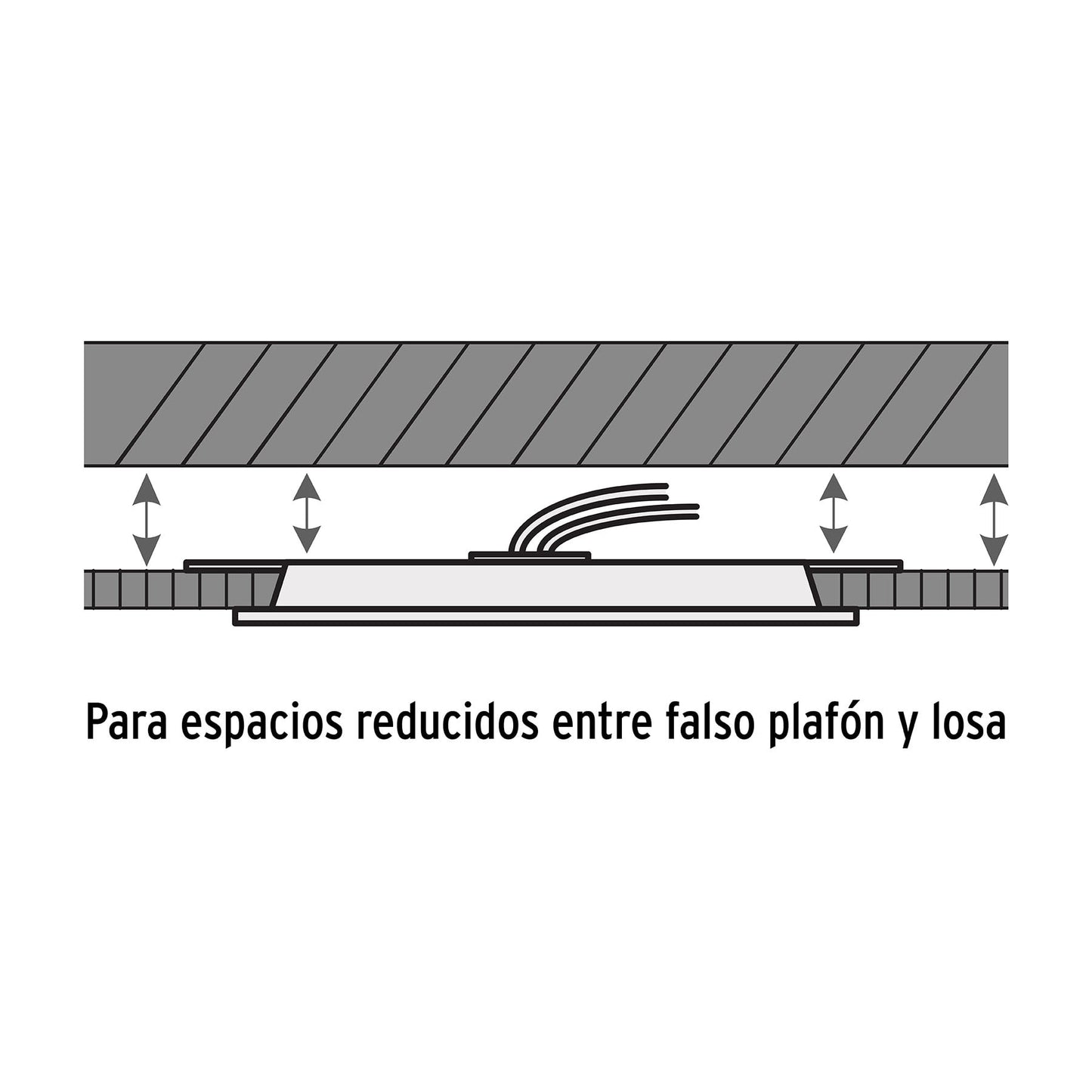 LUMINARIO LED SLIM, EMPOTRAR CUADRADO, 6W 48540 *