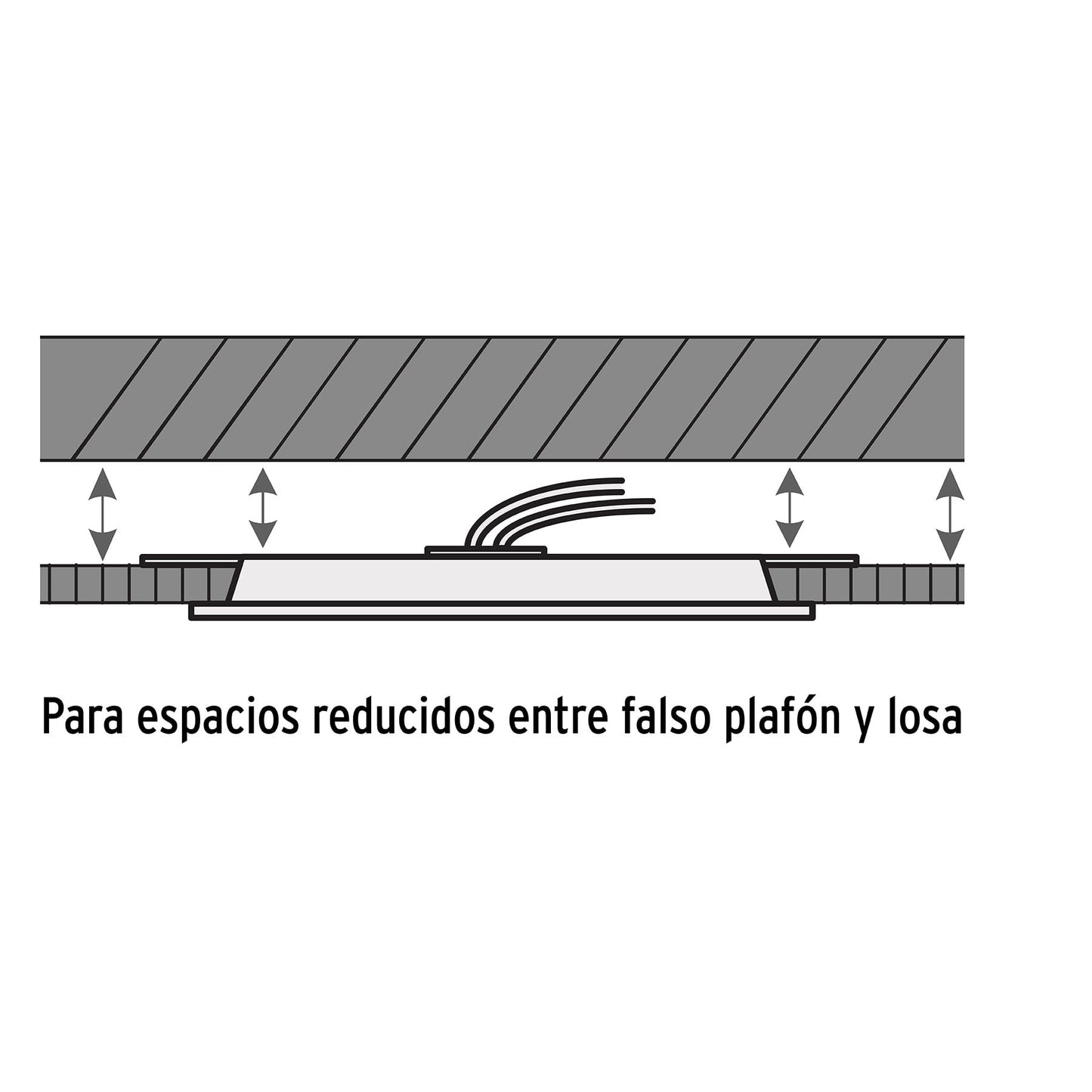 LUMINARIO LED SLIM,EMPOTRAR CUADRADO,12W 48541  *
