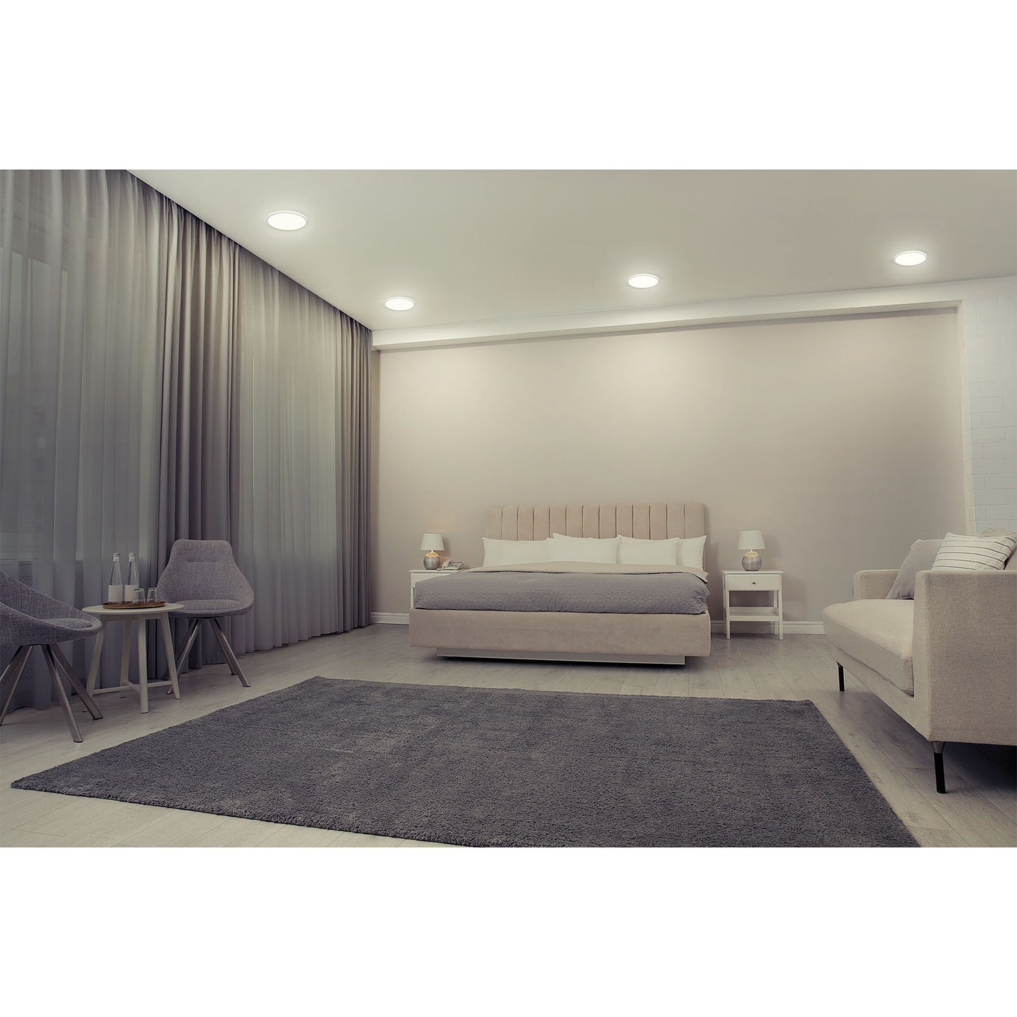 LUMINIARIO DE LED PARA EMPOTRAR 6W, AJUSTABLE, LUZ DE DÍA 47796 *
