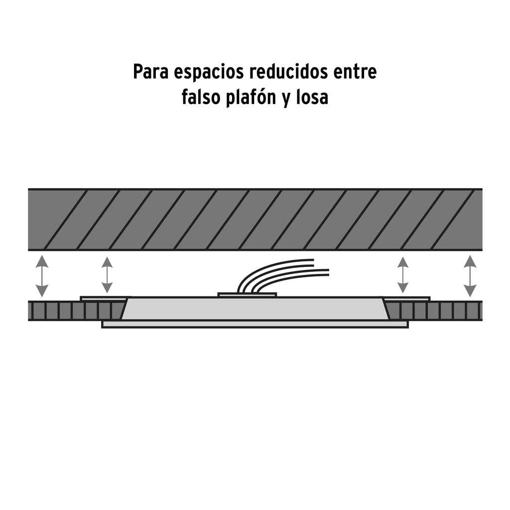 LUMINIARIO DE LED PARA EMPOTRAR 6W, AJUSTABLE, LUZ DE DÍA 47796 *