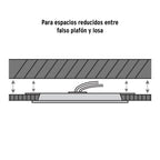 LUMINIARIO DE LED PARA EMPOTRAR 6W, AJUSTABLE, LUZ DE DÍA 47796 *
