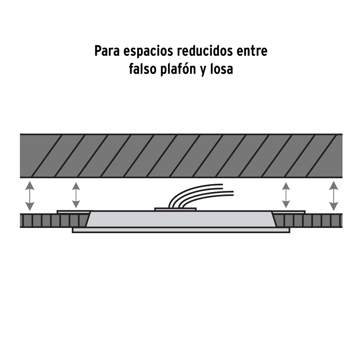 LUMINIARIO DE LED PARA EMPOTRAR 6W, AJUSTABLE, LUZ DE DÍA 47796 *