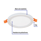 LUMINIARIO DE LED PARA EMPOTRAR 6W, AJUSTABLE, LUZ DE DÍA 47796 *