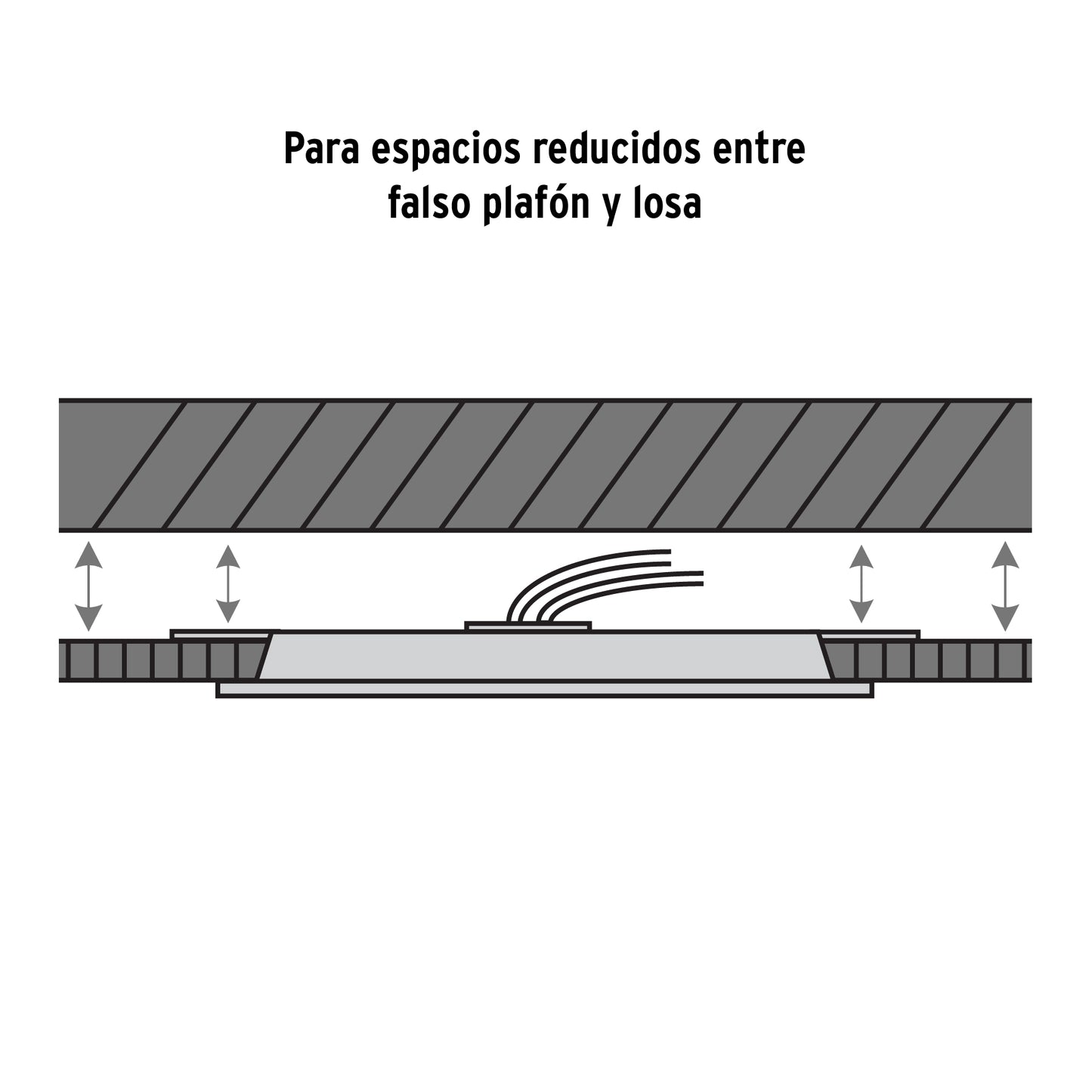 LUMINARIO DE LED PARA EMPOTRAR 15W, AJUSTABLE, LUZ DE DÍA 47798 *