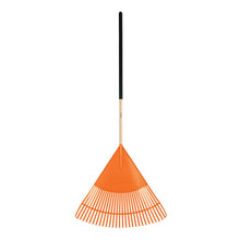 Cargar imagen en el visor de la galería, ESCOBA PLÁSTICA FLEXIBLE PARA JARDÍN, 30 DIENTES, MANGO 48&#39;&#39; 19065 P
