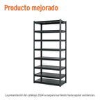 Estante metálico 8 repisas capacidad 80 Kg,180x45x85, TRUPER 58004 *