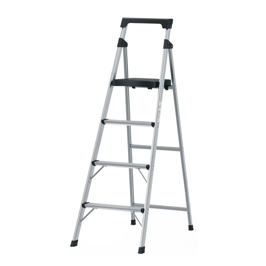 ESCALERA PLEGABLE DE ALUMINIO 4 PELDAÑOS 16765 *