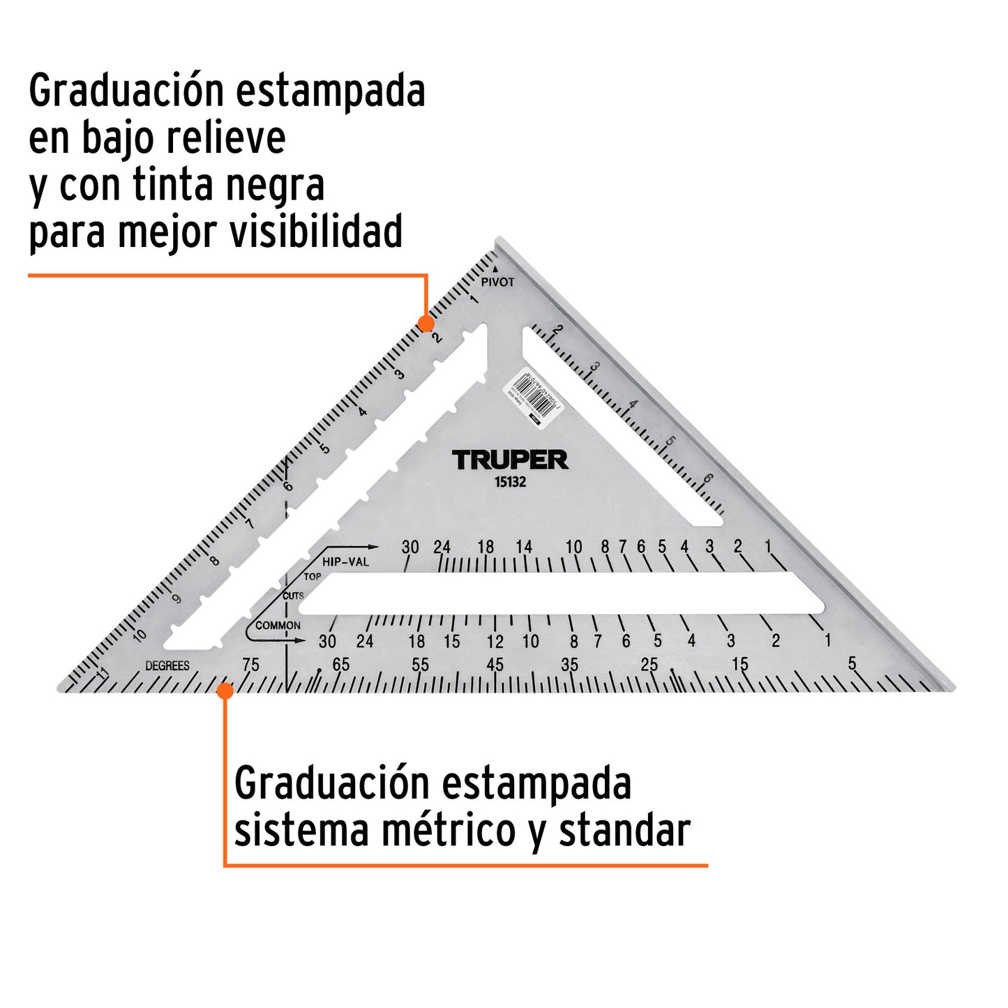 ESCUADRA PARA MUROS DE YESO, 12"(30 CM) 15132 N