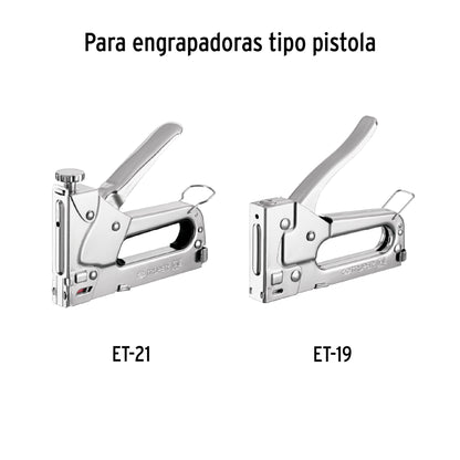 CAJA CON 1000 GRAPAS 1/4'' CORONA 11.3MM TRUPER 17970 *