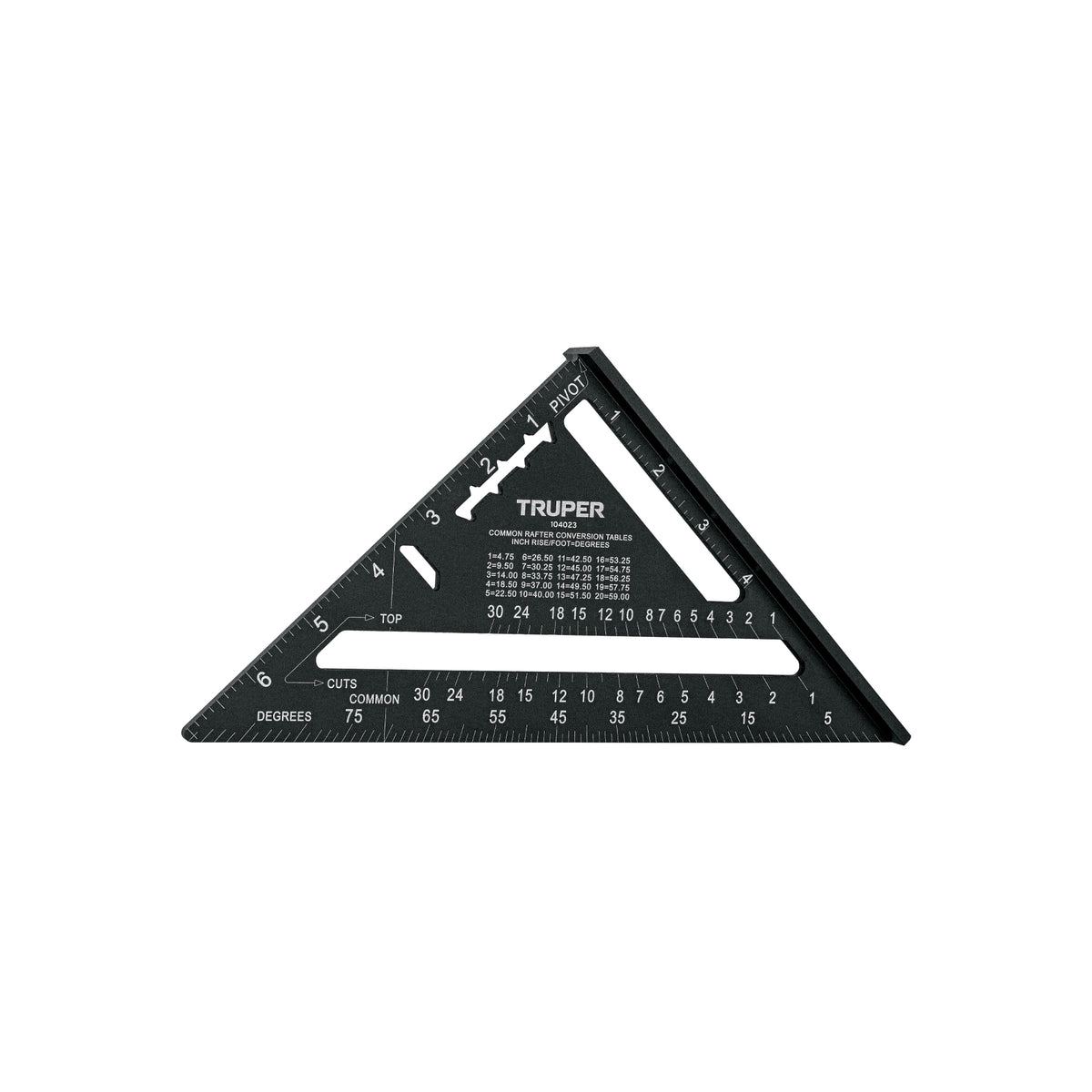 ESCUADRA 7'' COLOR NEGRO P/ MUROS DE YESO 104023 *
