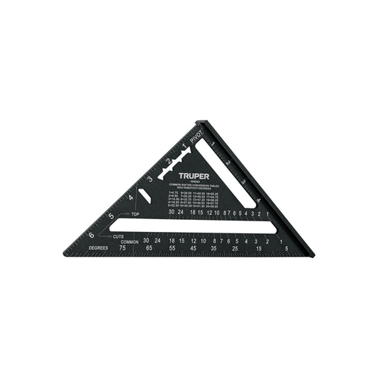 ESCUADRA 7'' COLOR NEGRO P/ MUROS DE YESO 104023 *