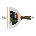 ESPÁTULA FLEXIBLE 8'' ACERO INOX. MANGO COMFORT EXPERT 12876 *