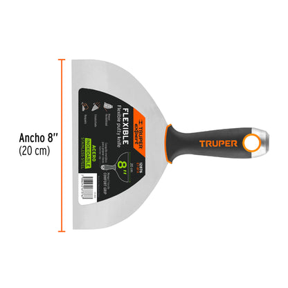 ESPÁTULA FLEXIBLE 8'' ACERO INOX. MANGO COMFORT EXPERT 12876 *