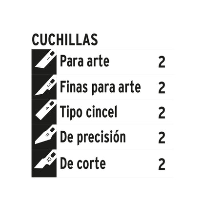 JUEGO DE EXACTOS HOBBY CON 11 PIEZAS EN ESTUCHE, TRUPER 17512 *