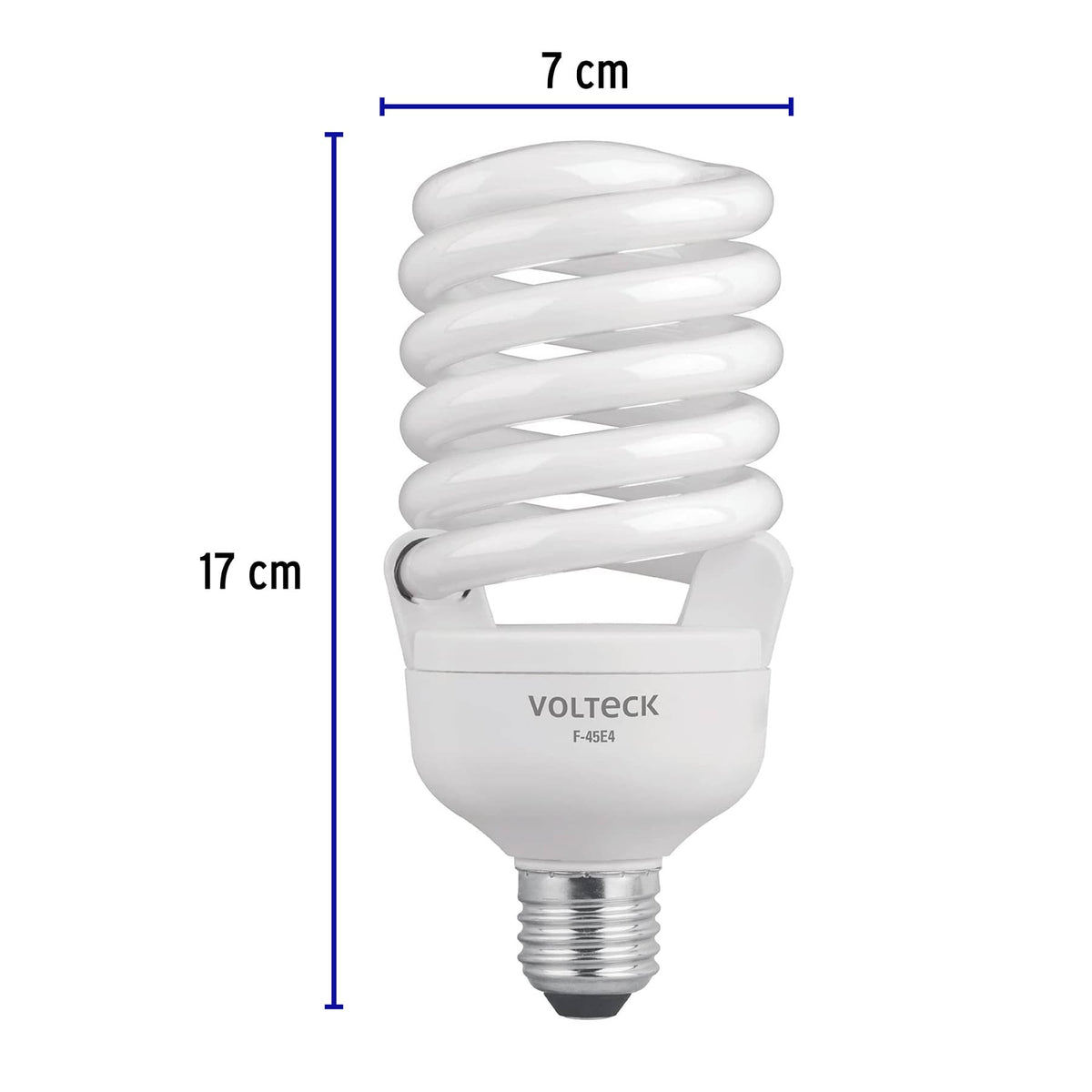 LÁMPARA ESPIRAL 45 W ALTA POTENCIA LUZ DE DÍA, CAJA 46828 *L