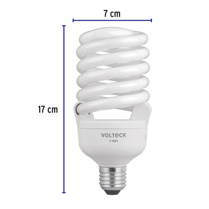 LÁMPARA ESPIRAL 45 W ALTA POTENCIA LUZ DE DÍA, CAJA 46828 *L