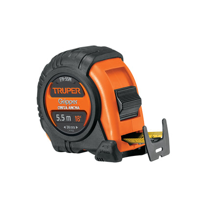 FLEXÓMETRO GRIPPER CONTRA IMPACTOS 5.5 M CINTA 25 MM, TRUPER 14613 *