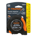 FLEXÓMETRO GRIPPER CONTRA IMPACTOS 5.5 M CINTA 25 MM, TRUPER 14613 *