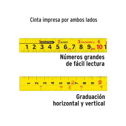 FLEXÓMETRO GRIPPER CONTRA IMPACTOS 5.5 M CINTA 25 MM, TRUPER 14613 *