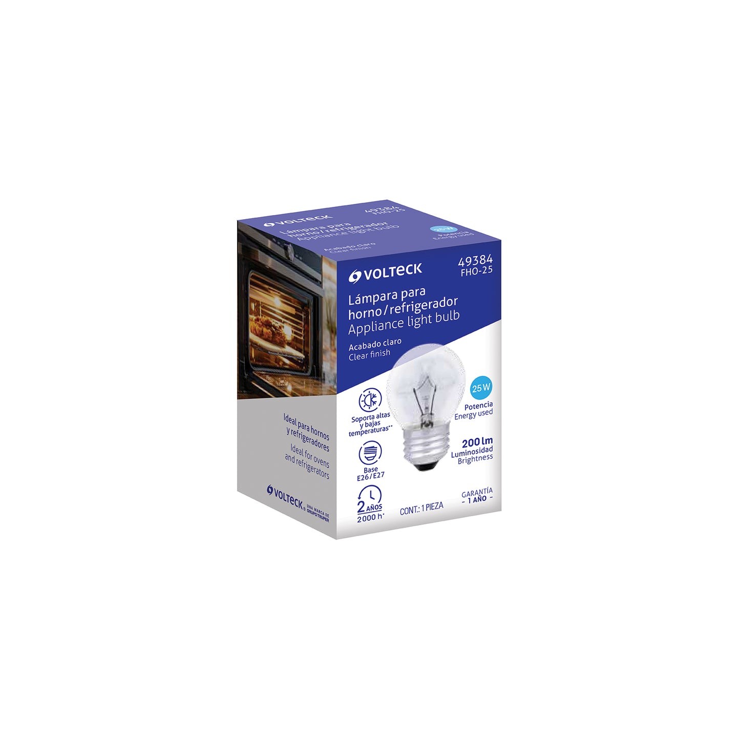 FOCO 25 W PARA HORNO/REFRIGERADOR, TRANSP 49384 *