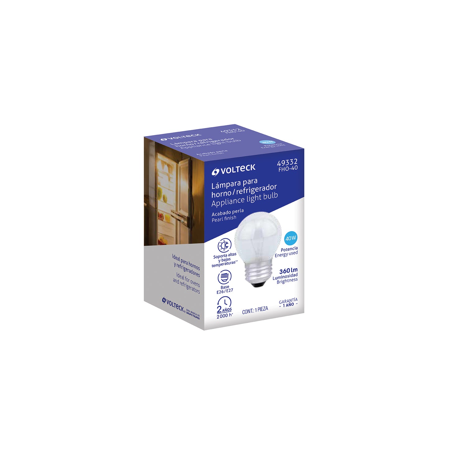 FOCO 40W PARA HORNO/REFRIGERADOR, PERLA 49332 *