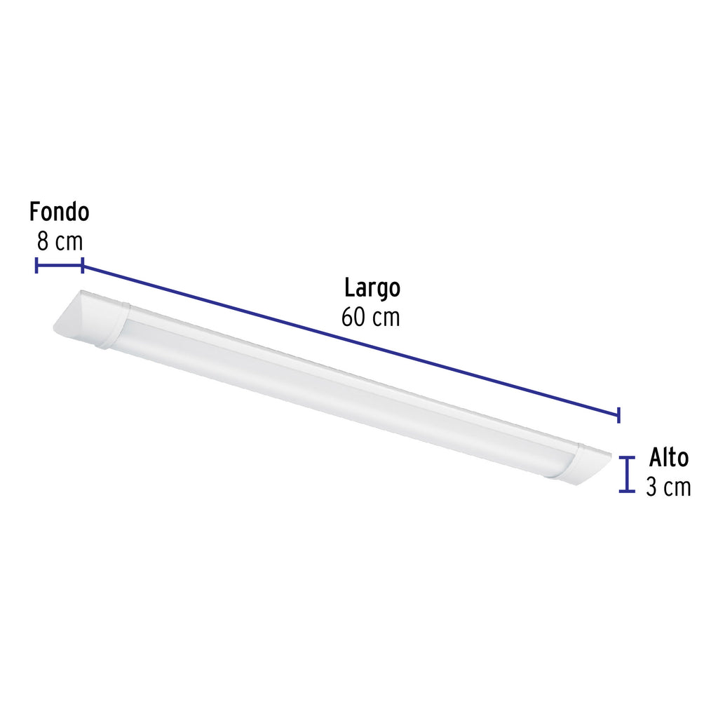 LUMINARIO LINEAL DELGADO DE LED 18 W PARA GABINETE 48390 *